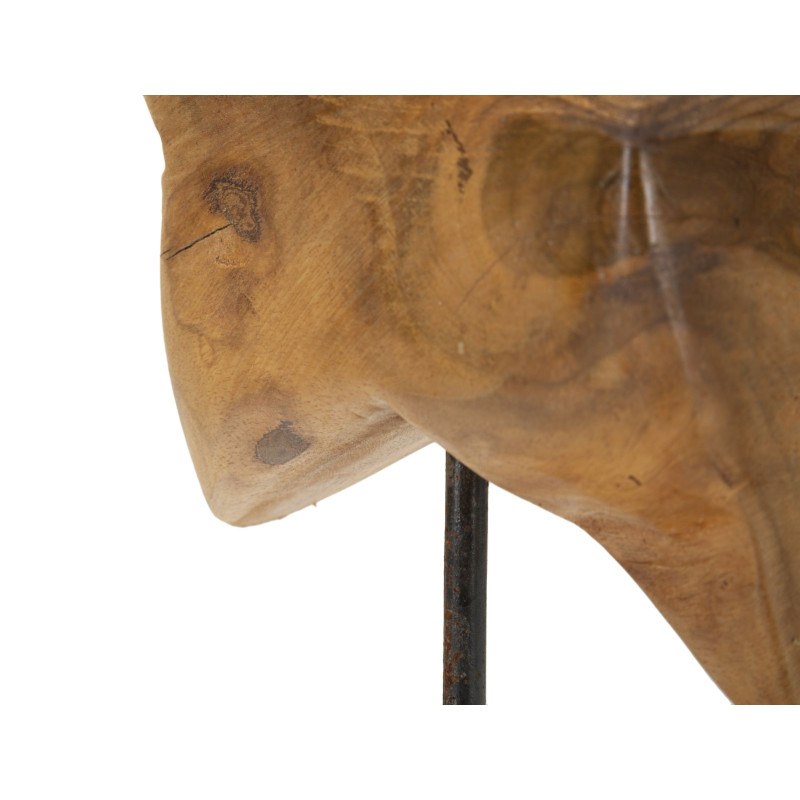 SCULPTURE ÉTOILE EN TECK CM 28X1242