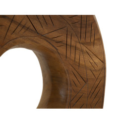 SCULPTURE DORAT EN TECK CM 35X10X58