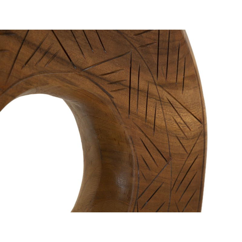 SCULPTURE DORAT EN TECK CM 35X10X58