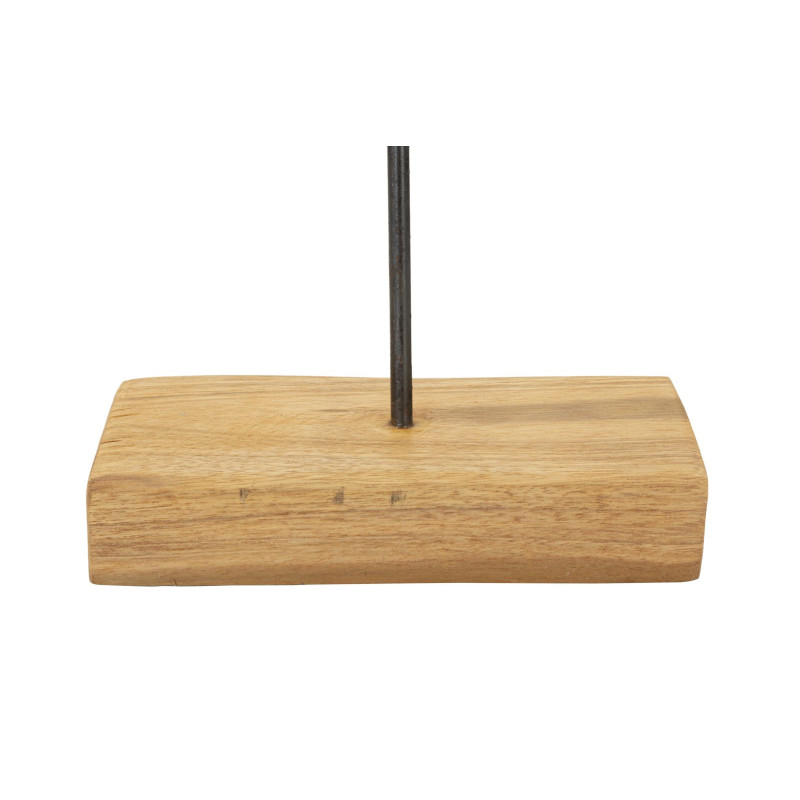 SCULPTURE DORAT EN TECK CM 35X10X58