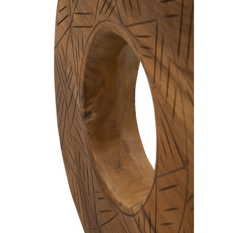 SCULPTURE DORAT EN TECK CM 35X10X58