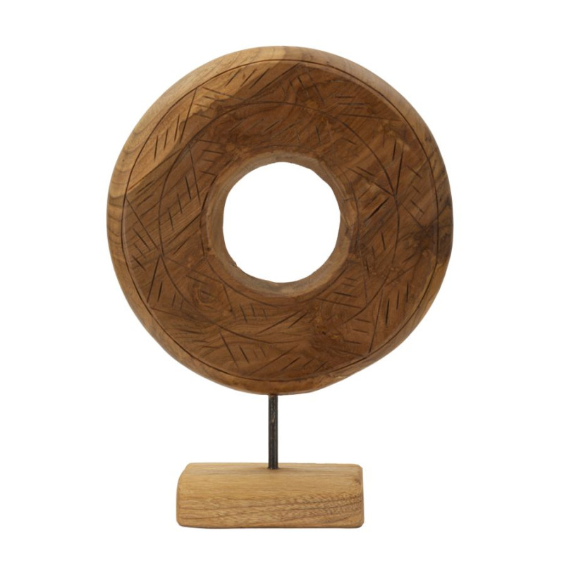 SCULPTURE DORAT TECK CM 28X10X38