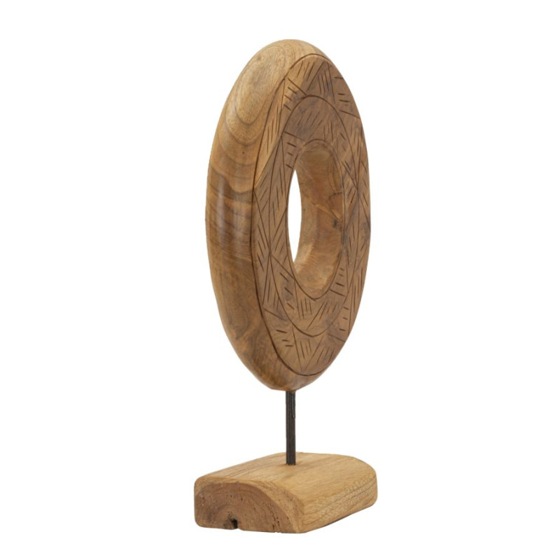 SCULPTURE DORAT TECK CM 28X10X38