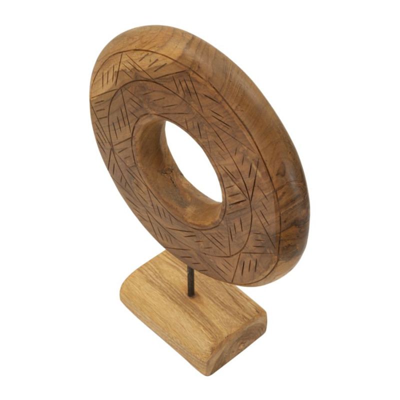 SCULPTURE DORAT TECK CM 28X10X38