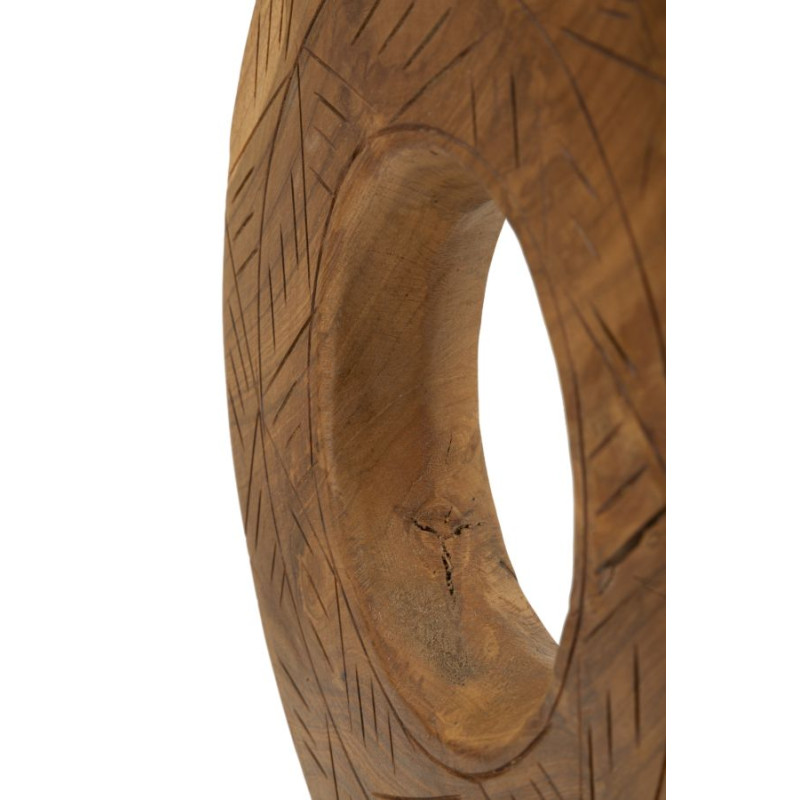 SCULPTURE DORAT TECK CM 28X10X38