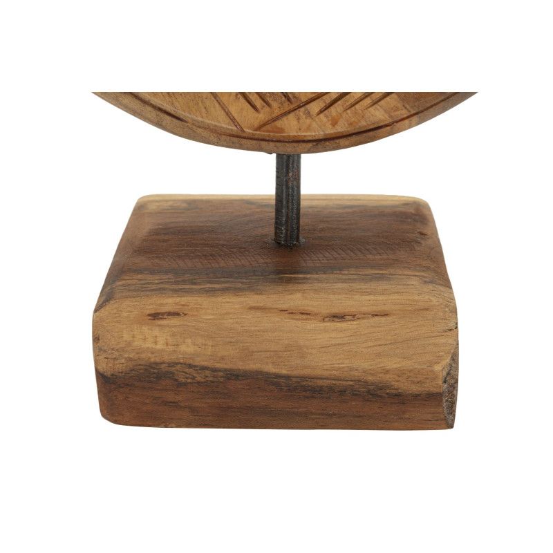 SCULPTURE DORAT EN TECK CM 20X10X20