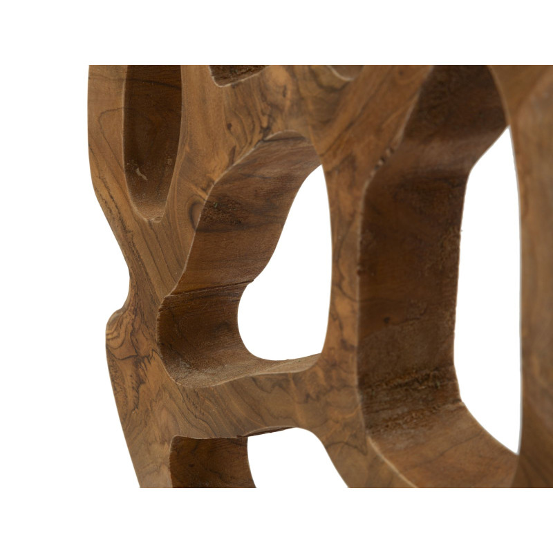 SCULPTURE LUBANG EN TECK CM 25X10X38