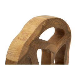 SCULPTURE LUBANG EN TECK CM 18X10X27