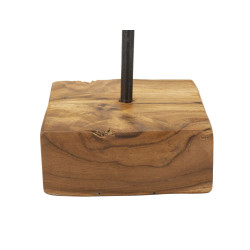 SCULPTURE DE COEUR EN TECK CM 10X10X25