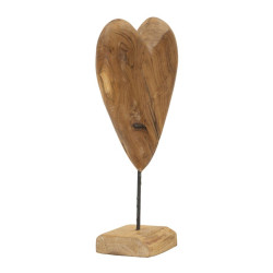 SCULPTURE DOBU EN TECK CM 25X12X45