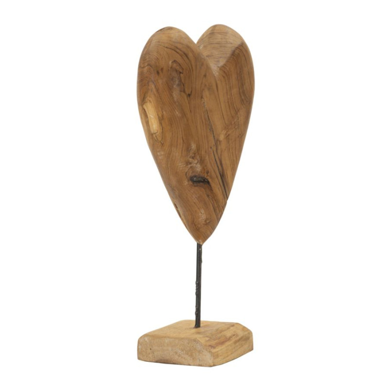 SCULPTURE DOBU EN TECK CM 25X12X45