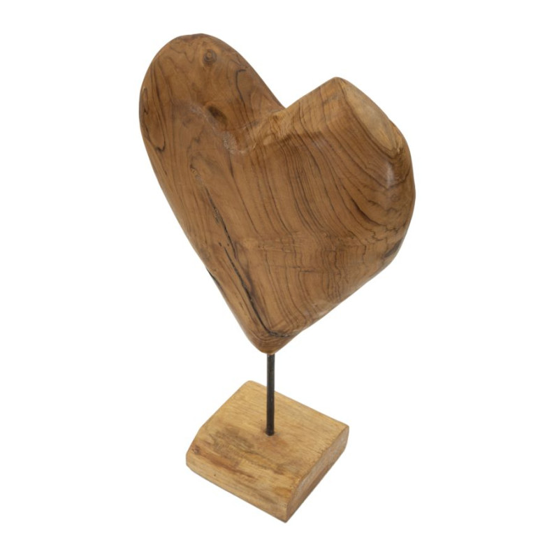 SCULPTURE DOBU EN TECK CM 25X12X45
