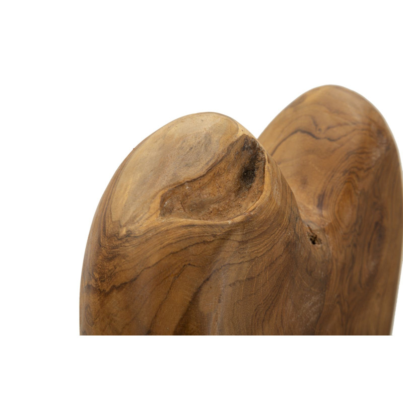 SCULPTURE DOBU EN TECK CM 25X12X45