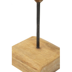 SCULPTURE DOBU EN TECK CM 25X12X45