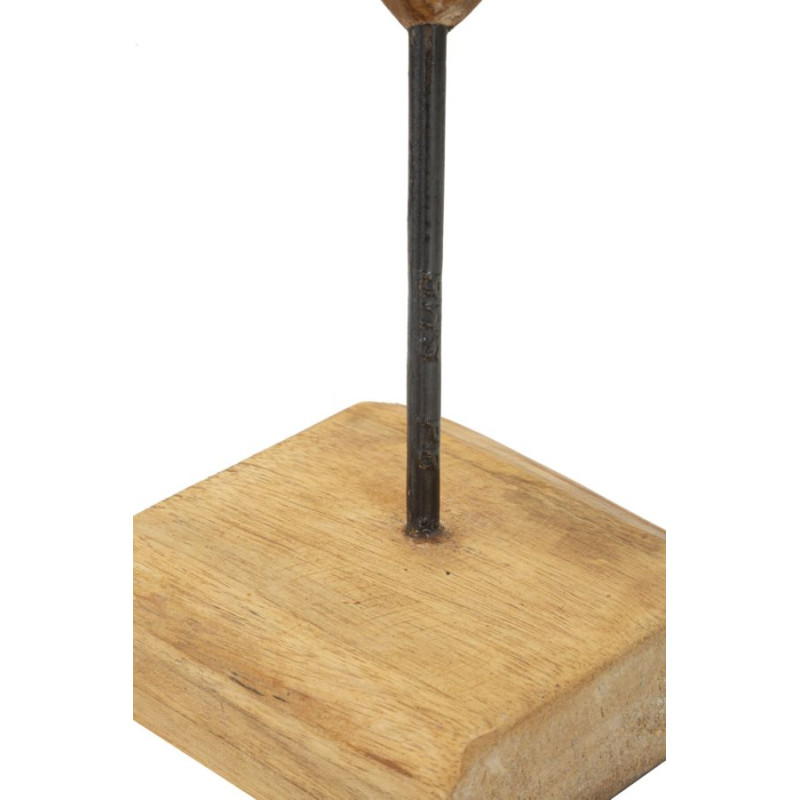 SCULPTURE DOBU EN TECK CM 25X12X45