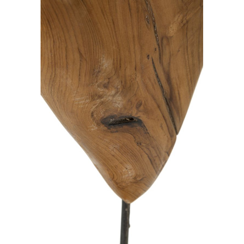 SCULPTURE DOBU EN TECK CM 25X12X45