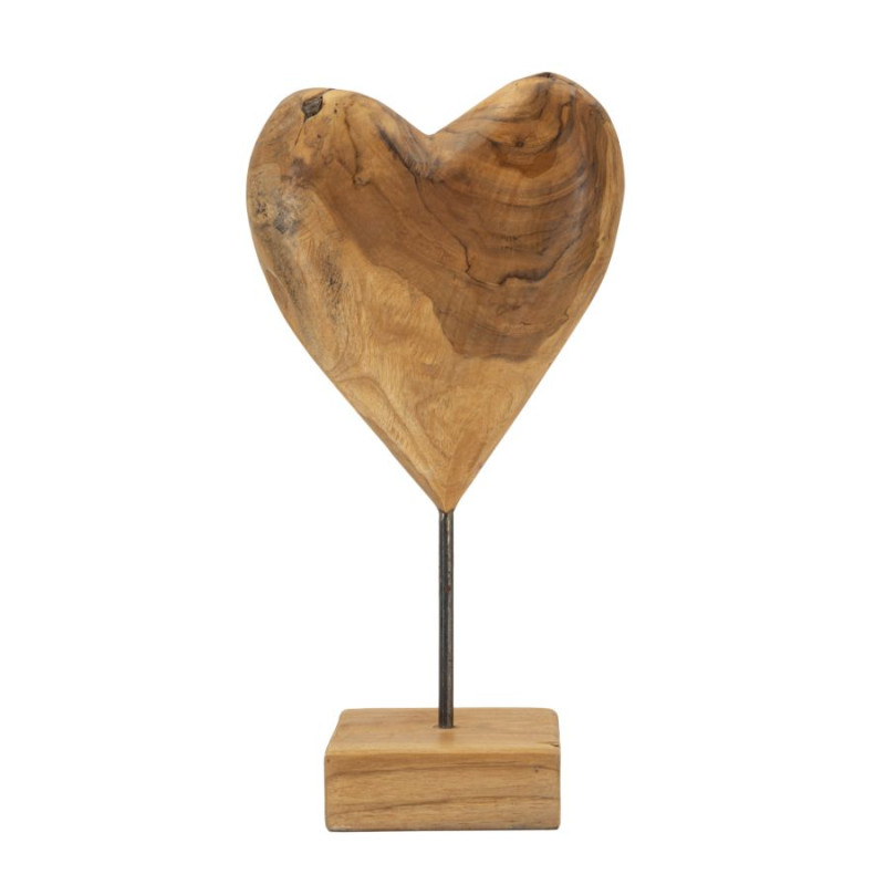 SCULPTURE DOBU EN TECK CM 20X12X37