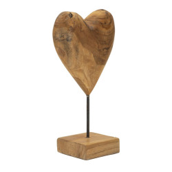 SCULPTURE DOBU EN TECK CM 20X12X37