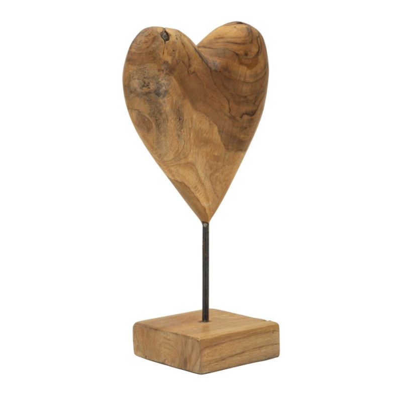 SCULPTURE DOBU EN TECK CM 20X12X37