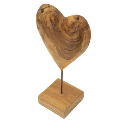 SCULPTURE DOBU EN TECK CM 20X12X37
