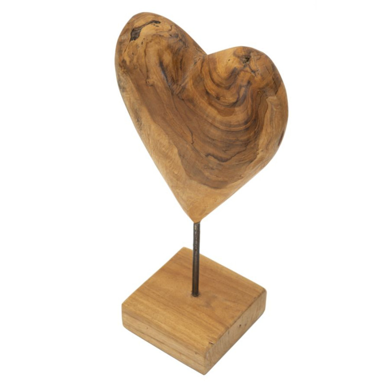 SCULPTURE DOBU EN TECK CM 20X12X37