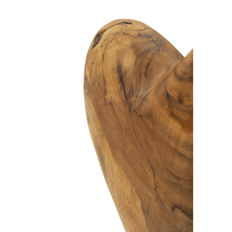 SCULPTURE DOBU EN TECK CM 20X12X37