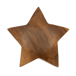 SCULPTURE BINTANG EN TECK CM Ø 19X5