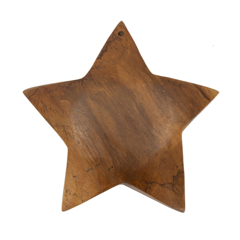 SCULPTURE BINTANG EN TECK CM Ø 19X5