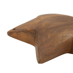 SCULPTURE BINTANG EN TECK CM Ø 19X5