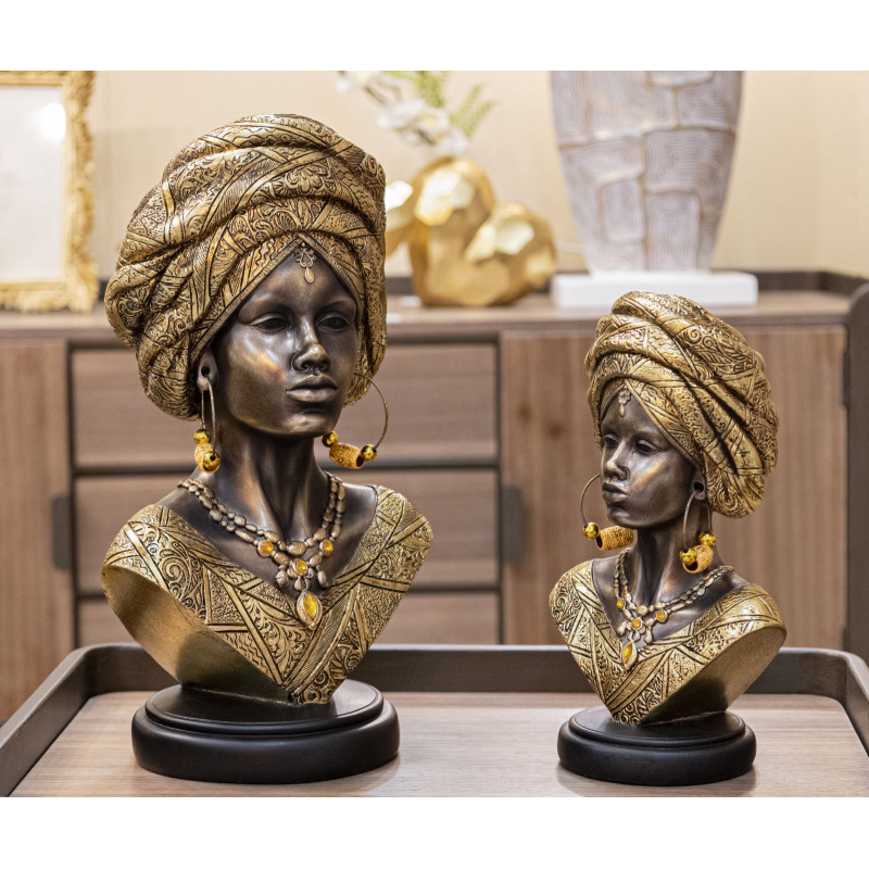 STATUE DE NAIROBI CM 21X16X38