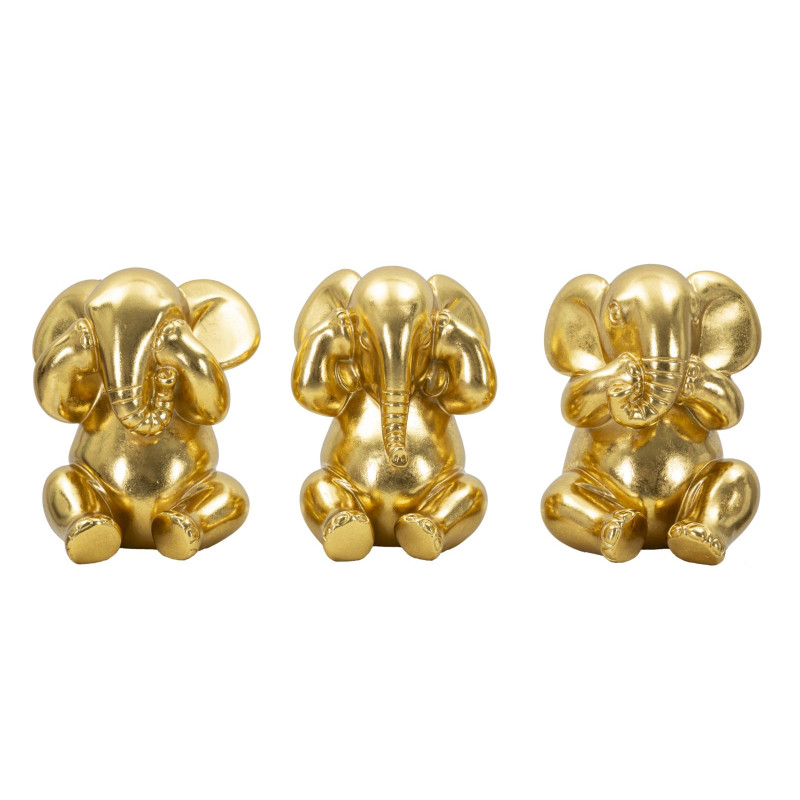 ENSEMBLE ÉLÉPHANT 3 PIÈCES CM Ø 15,5X20,5