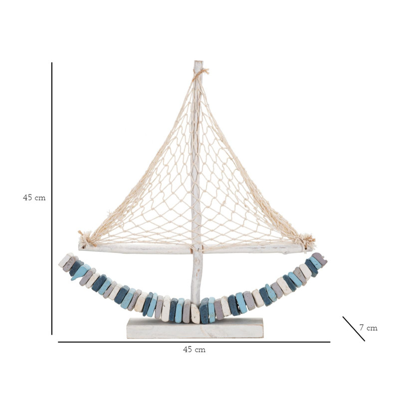 COULEUR DU BATEAU CM 45X7X45