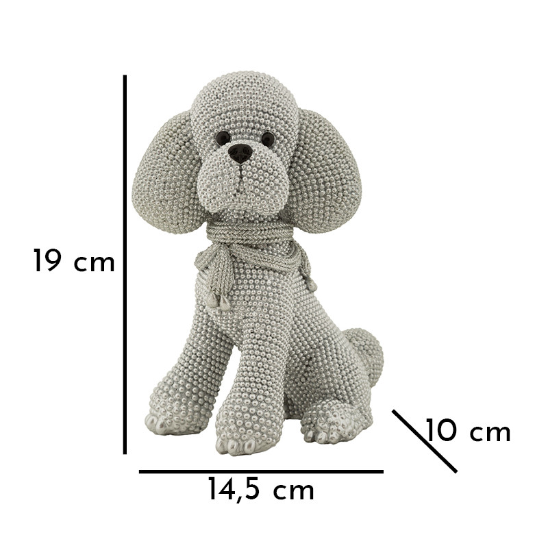 CANICHE CHIEN SPARKY CM 14,5X10X19