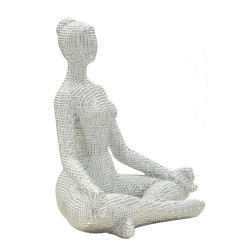 YOGA FEMME ARGENT CM 20,5X15,5X23