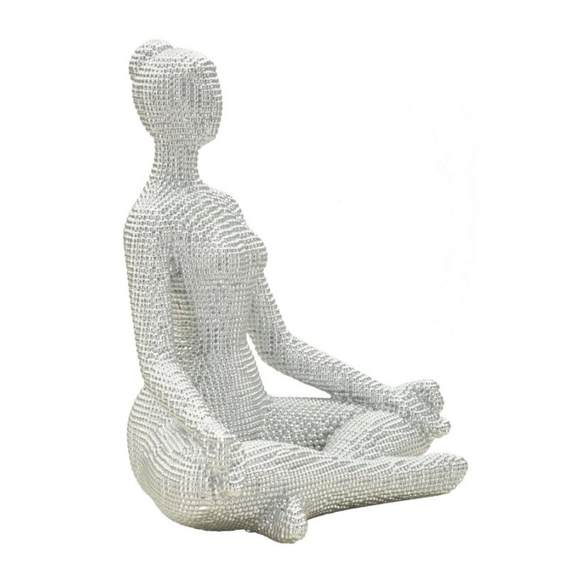 YOGA FEMME ARGENT CM 20,5X15,5X23