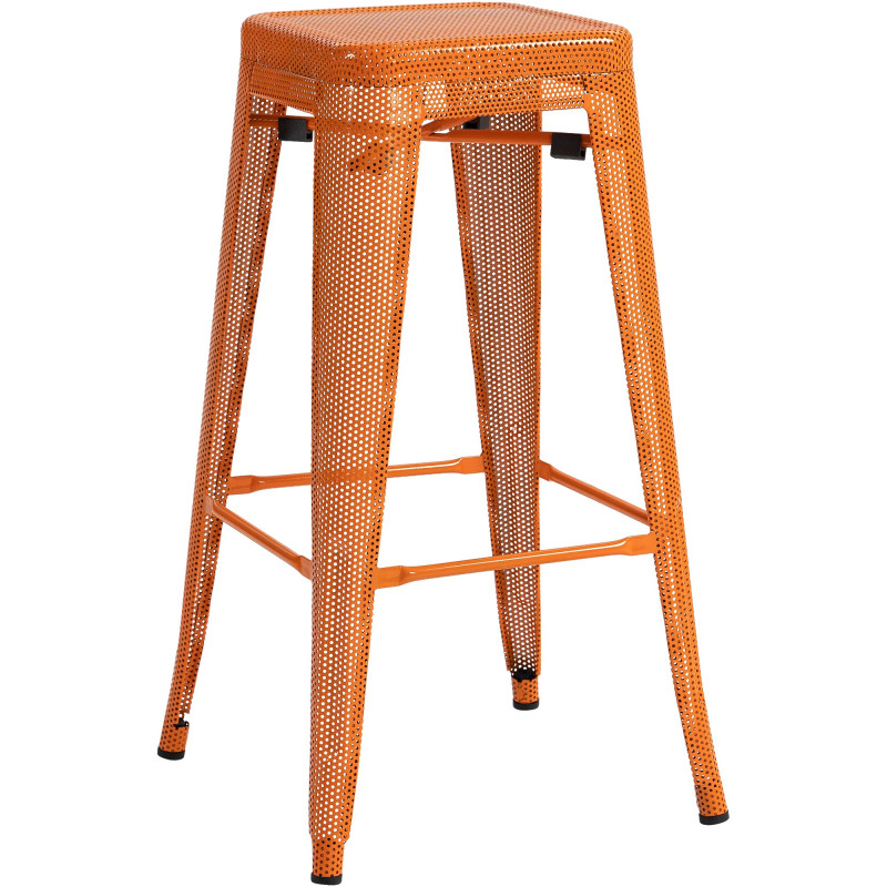 Tabouret de bar Fletcher orange