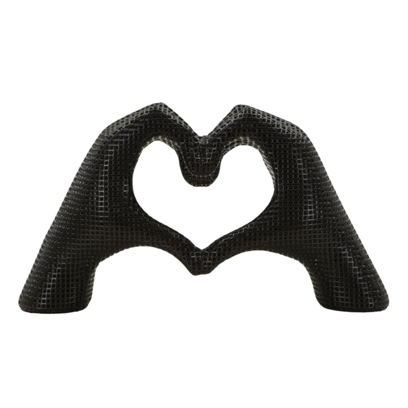 MAINS AMOUREUSES NOIRES CM 25X7,5X13,5