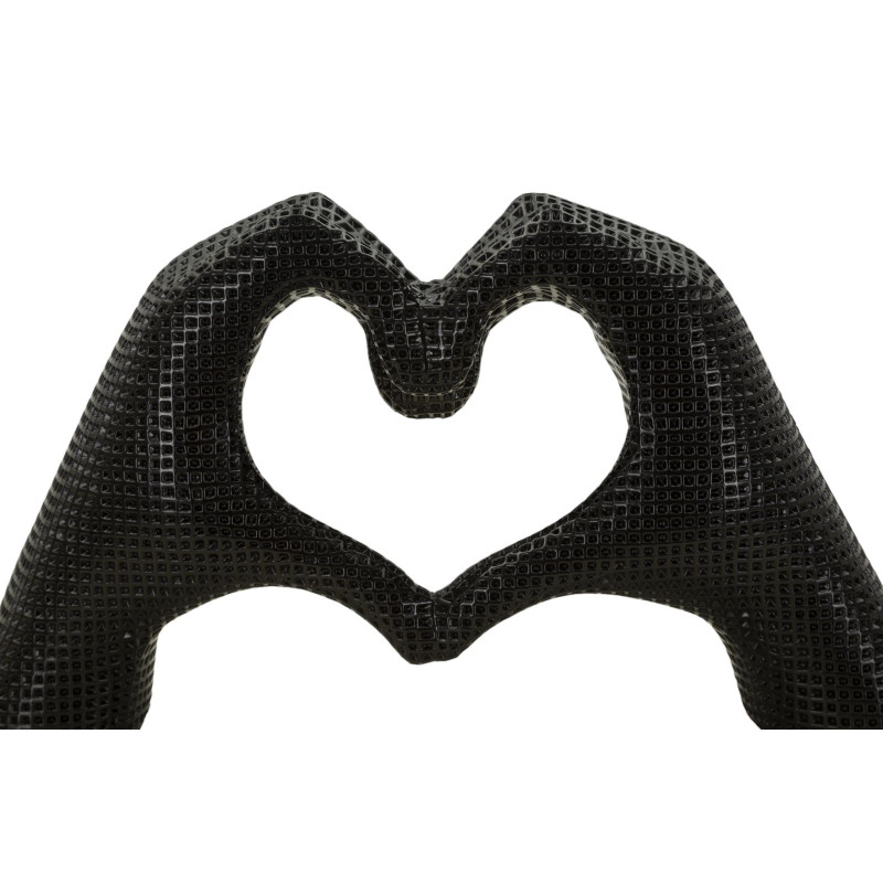 MAINS AMOUREUSES NOIRES CM 25X7,5X13,5