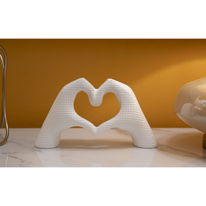 MAINS AMOUREUSES BLANC CM 25X7,5X13,5