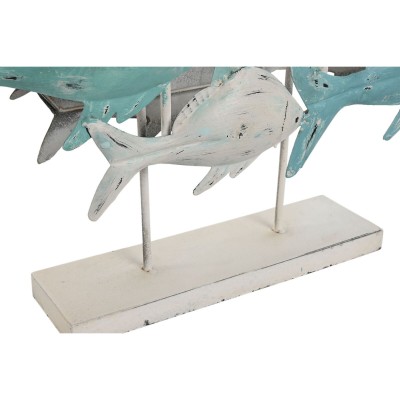 Figurine Décorative Home ESPRIT méditerranéen Poissons 60 x 15 x 53 cm