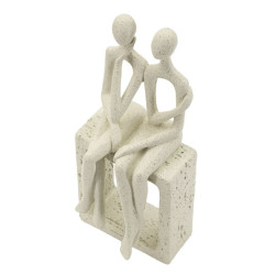 PAIRE DE FIGURINES STONS CM 11,5X9X25