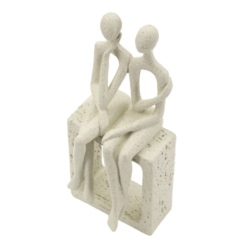 PAIRE DE FIGURINES STONS CM 11,5X9X25