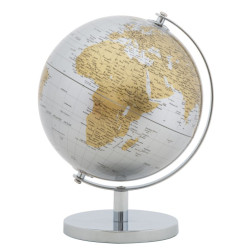GLOBE ARGENT NEUF CM Ø 20X28