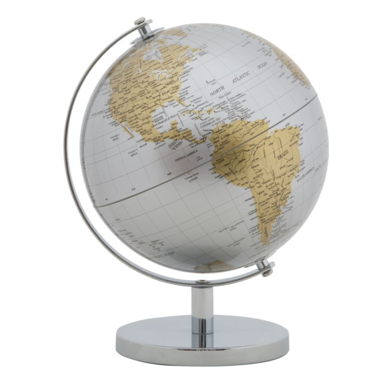 GLOBE ARGENT NEUF CM Ø 20X28
