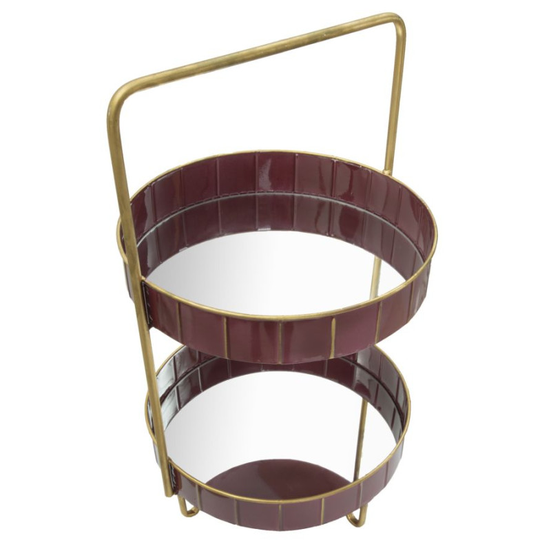 DÉCOR DOUBLE GLAM BORDEAUX CM 36,5X34,5X56,5