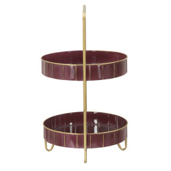 DÉCOR DOUBLE GLAM BORDEAUX CM 36,5X34,5X56,5