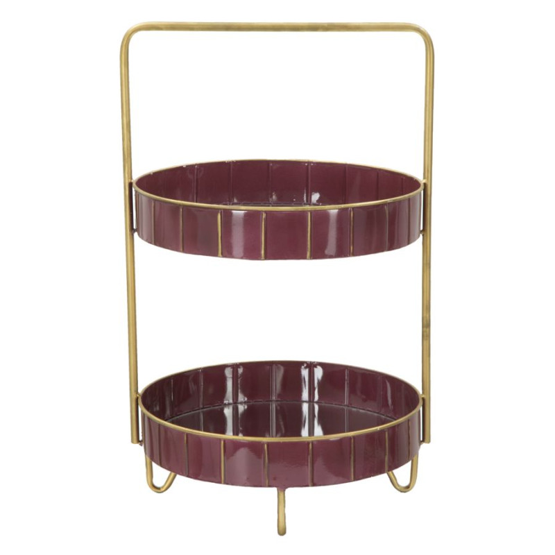 DÉCOR DOUBLE GLAM BORDEAUX CM 36,5X34,5X56,5
