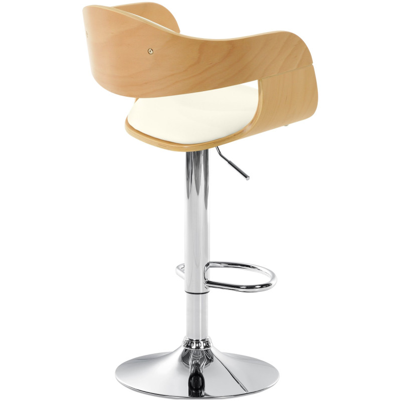 Tabouret de bar Kingston C naturel/blanc