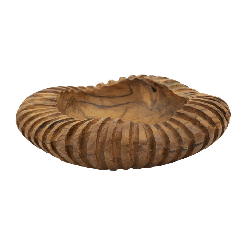 PLATEAU GERIS TECK CM Ø 29X7
