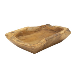 PLATEAU KUTAK TECK CM 25X19X7